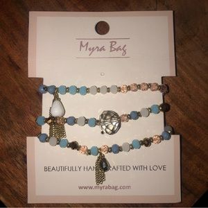 Layered beaded bracelets